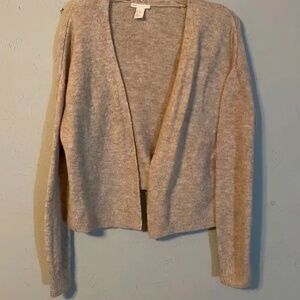 Beige open cardigan